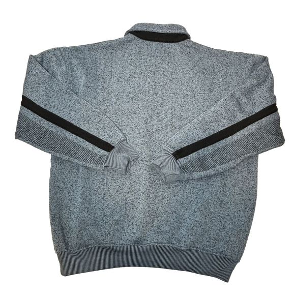 Vintage Classics By Palmland Large Collared Striped Grandpa Sweater Pullover - Picture 2 of 8